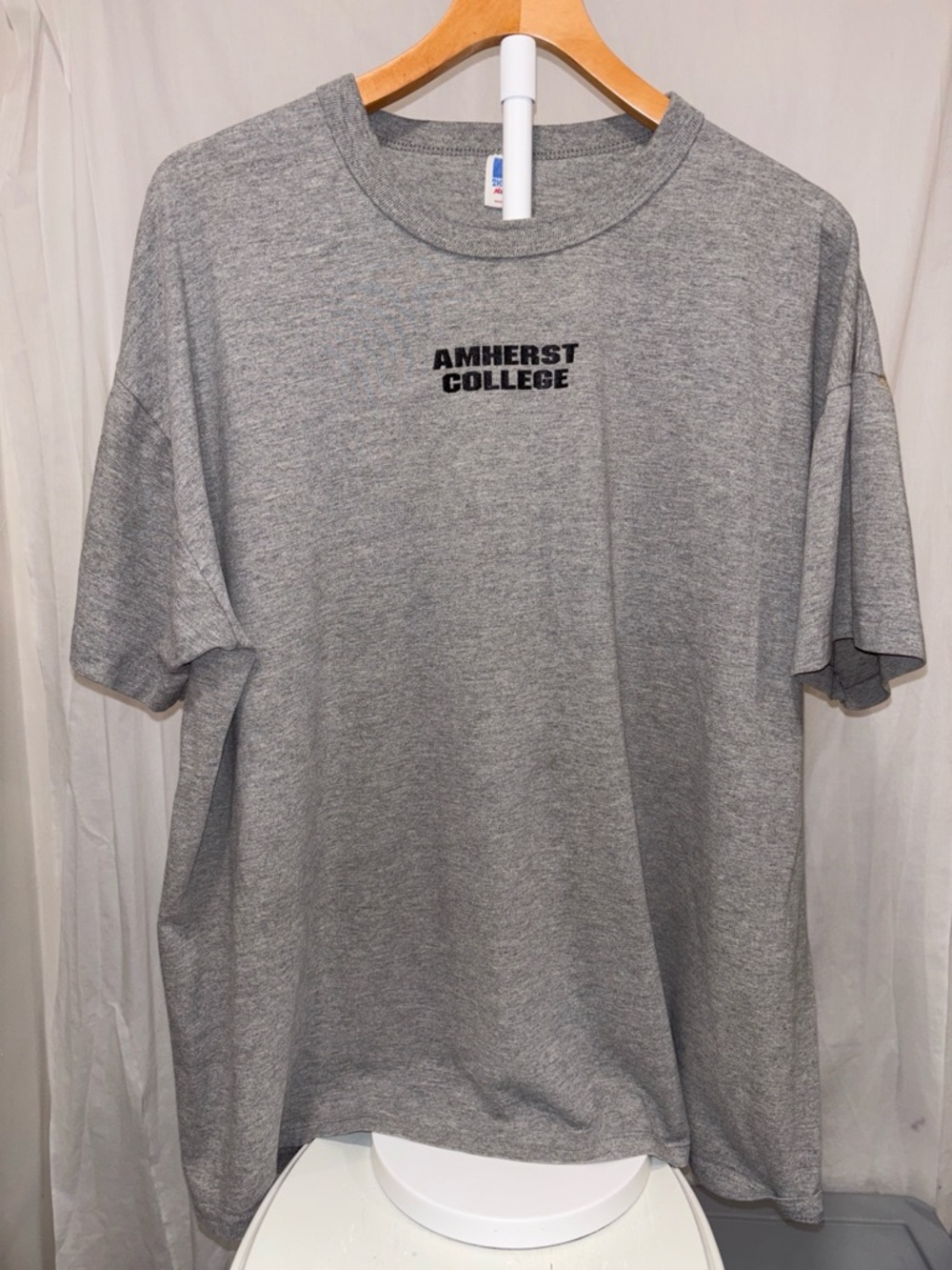 Russell Athletic Grey Amherst College Short Sleeve Tee